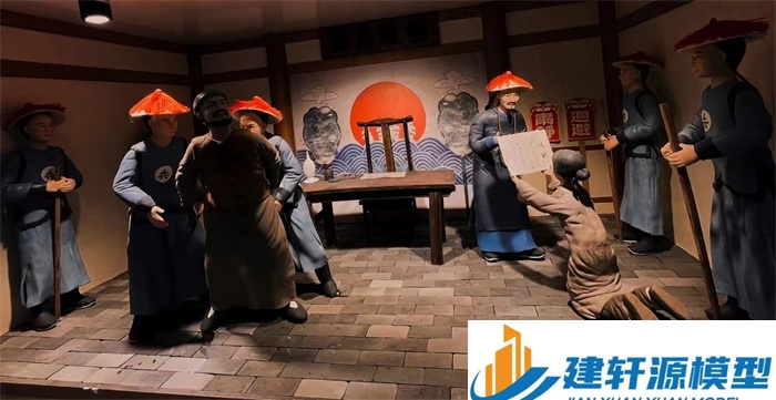 泌阳陈规除恶绅微缩场景